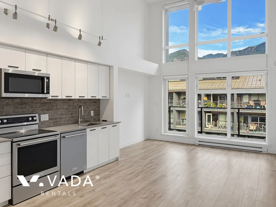 The Lauren in Downtown Squamish - 2 Bedroom Loft For Rent in Squamish at 604 - 38013 Third Avenue, Squamish, BC, V8B 0Z8