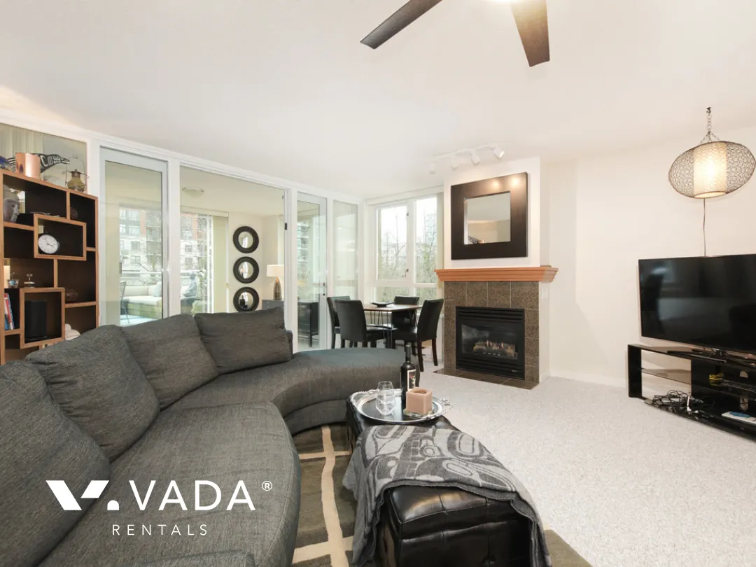 Brighton in Southeast False Creek - Furnished 2 Bedroom Apartment For Rent in Vancouver at 303 - 120 Milross Avenue, Vancouver, BC