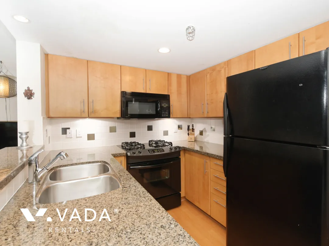 Brighton in Southeast False Creek - Furnished 2 Bedroom Apartment For Rent in Vancouver at 303 - 120 Milross Avenue, Vancouver, BC