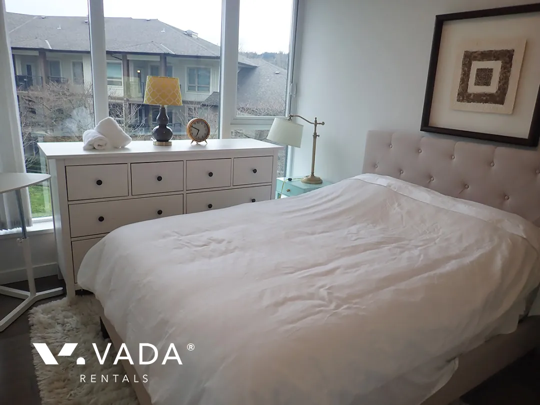 Nahanni in Port Moody Centre - Furnished 2 Bedroom Apartment For Rent in Port Moody at 506 - 660 Nootka Way, Port Moody, BC