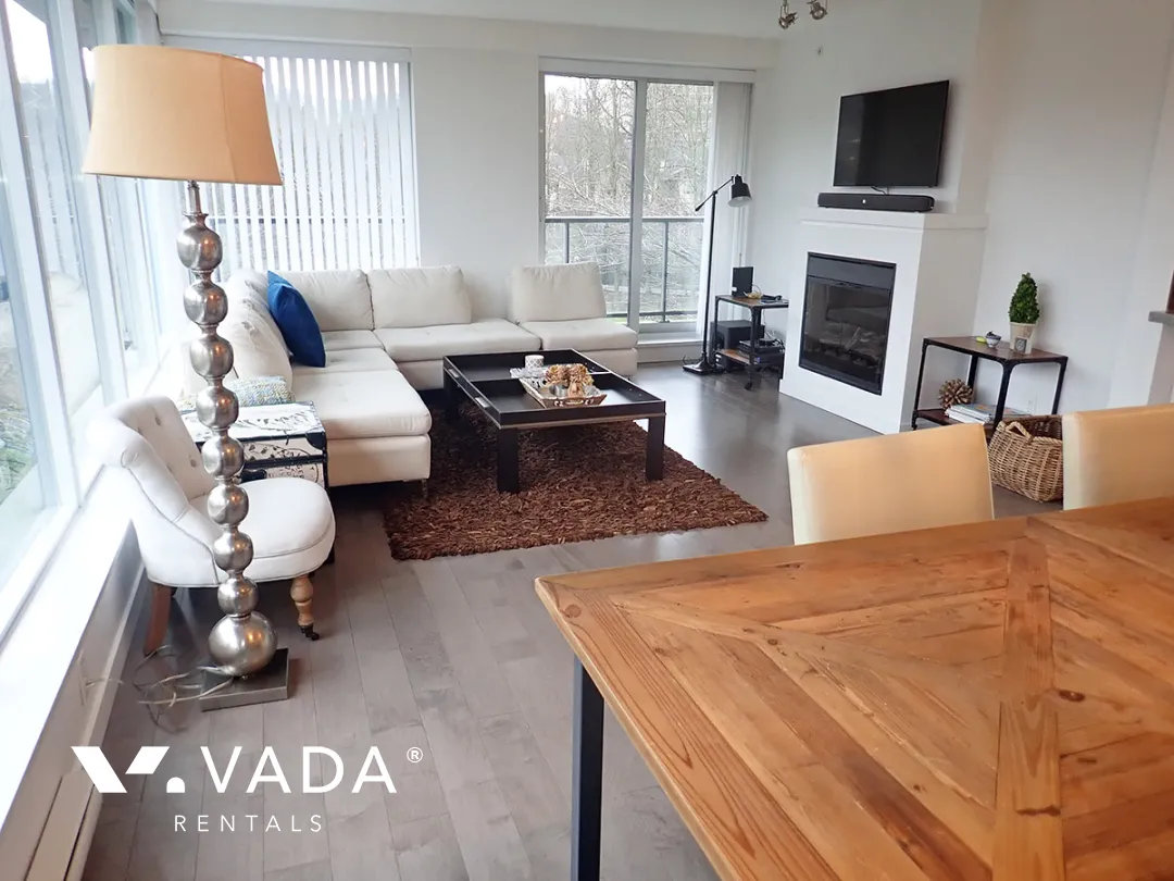 Nahanni in Port Moody Centre - Furnished 2 Bedroom Apartment For Rent in Port Moody at 506 - 660 Nootka Way, Port Moody, BC