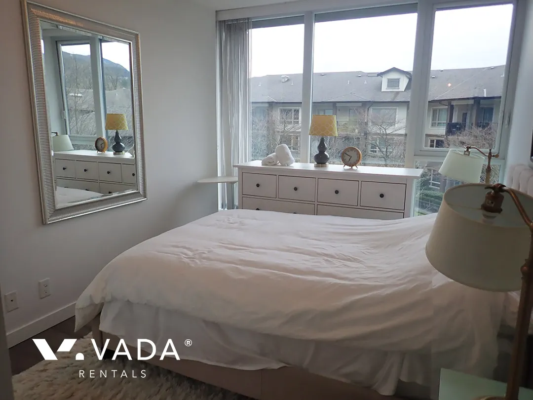 Nahanni in Port Moody Centre - Furnished 2 Bedroom Apartment For Rent in Port Moody at 506 - 660 Nootka Way, Port Moody, BC