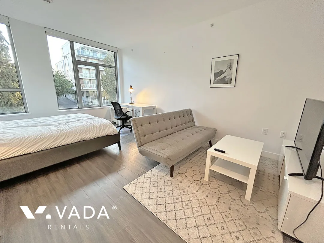 The Regent at King Edward in Cambie - Furnished Studio For Rent in Vancouver at 205 - 523 West King Edward Avenue, Vancouver, BC