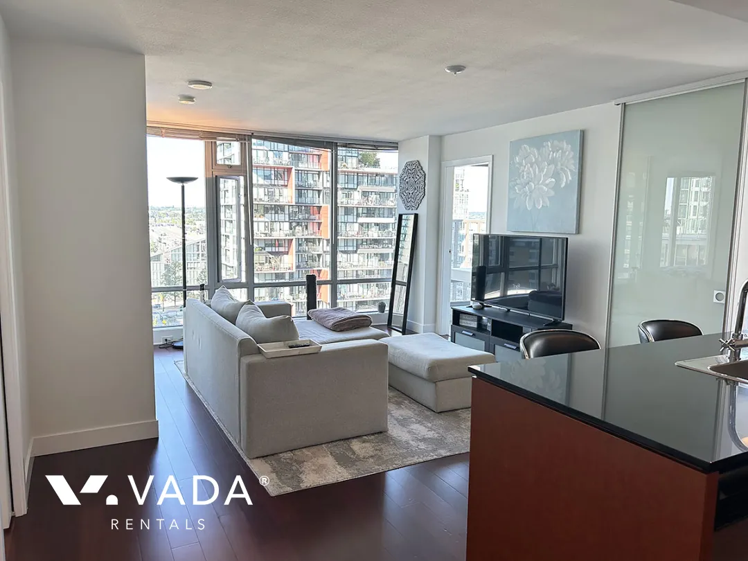 Elan in Downtown - Furnished 2 Bedroom Apartment For Rent in Vancouver at 1404 - 1255 Seymour Street, Vancouver, BC, V6B 0H1