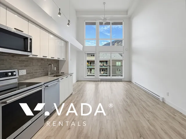 The Lauren in Downtown Squamish - 2 Bedroom Loft For Rent in Squamish at 604 - 38013 Third Avenue, Squamish, BC, V8B 0Z8