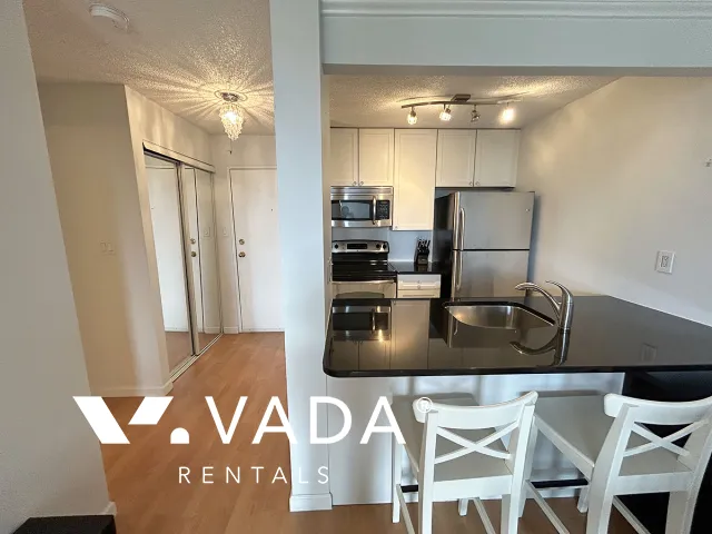 Californian in The West End - Furnished 1 Bedroom Apartment For Rent in Vancouver at 505 - 1080 Pacific Street, Vancouver, BC, V6E 4C2