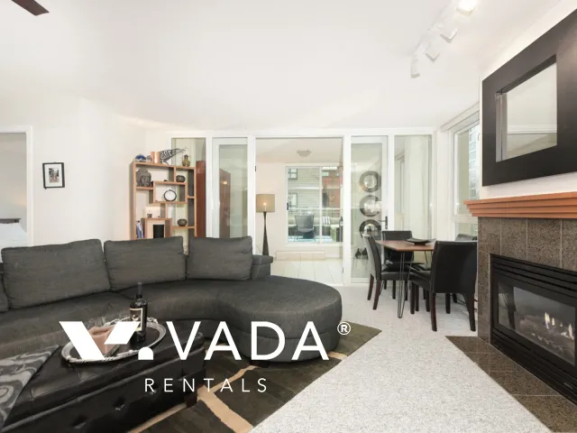Brighton in Southeast False Creek - Furnished 2 Bedroom Apartment For Rent in Vancouver at 303 - 120 Milross Avenue, Vancouver, BC