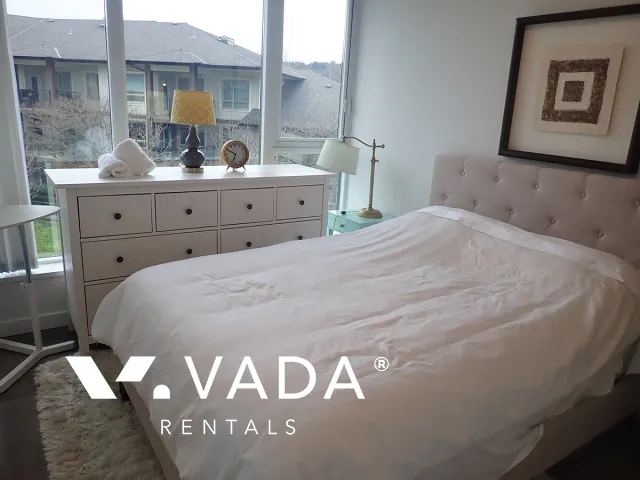 Nahanni in Port Moody Centre - Furnished 2 Bedroom Apartment For Rent in Port Moody at 506 - 660 Nootka Way, Port Moody, BC