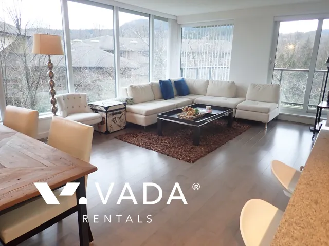 Nahanni in Port Moody Centre - Furnished 2 Bedroom Apartment For Rent in Port Moody at 506 - 660 Nootka Way, Port Moody, BC