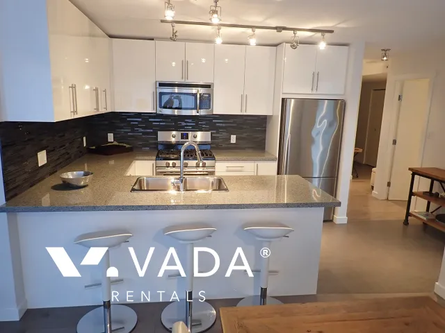 Nahanni in Port Moody Centre - Furnished 2 Bedroom Apartment For Rent in Port Moody at 506 - 660 Nootka Way, Port Moody, BC