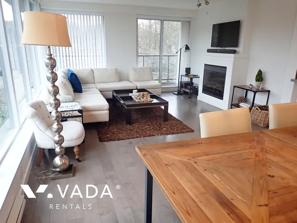 Nahanni in Port Moody Centre - Furnished 2 Bedroom Apartment For Rent in Port Moody at 506 - 660 Nootka Way, Port Moody, BC