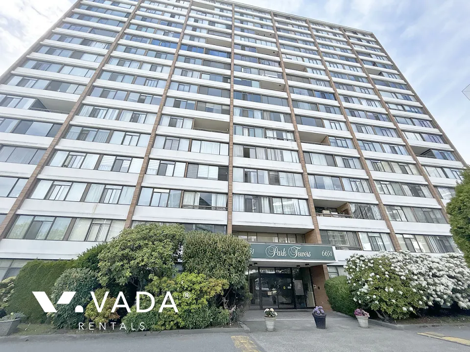Regency Park Towers in Brighouse - 1 Bedroom Apartment For Rent in Richmond at 606 - 6651 Minoru Boulevard, Richmond, BC, V6Y 1Z2