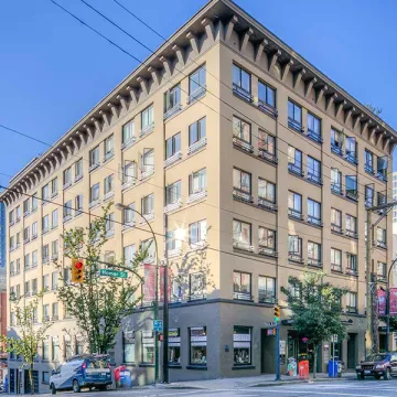 Murchies Building in Yaletown - 1 Bedroom Apartment For Rent in Vancouver 213 - 1216 Homer Street, Vancouver, BC, V6B 6K5