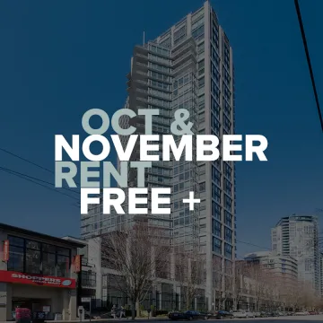 Elan in Downtown - 2 Bedroom Apartment For Rent in Vancouver 2801 - 1255 Seymour Street, Vancouver, BC, V6B 0H1