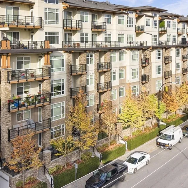 Orchid Riverside in Central POCO - 1 Bedroom Apartment For Rent in Port Coquitlam at 411 - 2495 Wilson Avenue, Port Coquitlam, BC, V3C 0E4