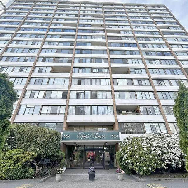 Regency Park Towers in Brighouse - 1 Bedroom Apartment For Rent in Richmond 606 - 6651 Minoru Boulevard, Richmond, BC, V6Y 1Z2