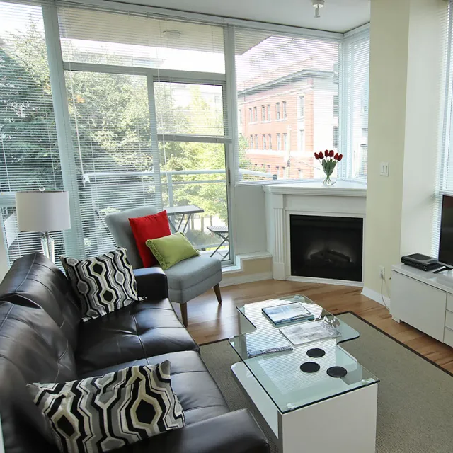 Premier at the Pier in Lower Lonsdale - Furnished 1 Bedroom Apartment For Rent in North Vancouver 407 - 138 East Esplanade, North Vancouver, BC