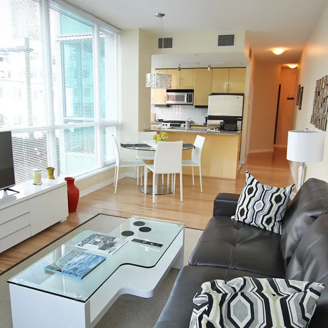 Premier at the Pier in Lower Lonsdale - Furnished 1 Bedroom Apartment For Rent in North Vancouver 407 - 138 East Esplanade, North Vancouver, BC