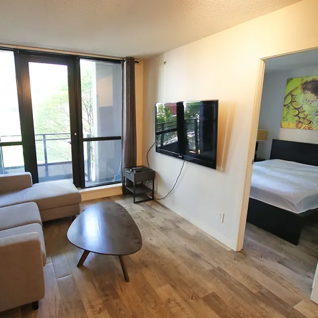 Yaletown Park in Yaletown - Furnished 1 Bedroom Apartment For Rent in Vancouver 307 - 928 Homer Street, Vancouver, BC