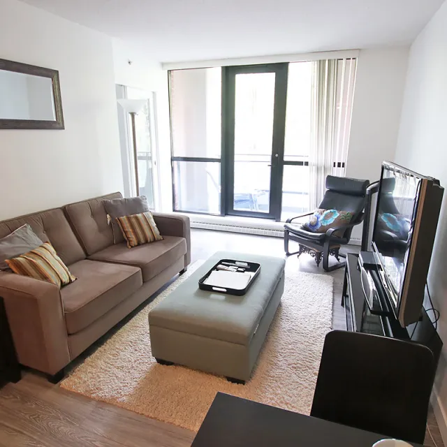 Yaletown Park in Yaletown - Furnished 1 Bedroom Apartment For Rent in Vancouver 306 - 977 Mainland Street, Vancouver, BC