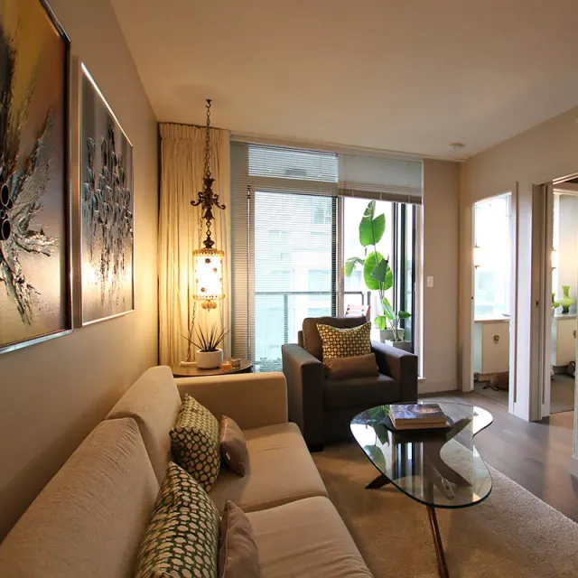 James in Olympic Village - Furnished 1 Bedroom Apartment For Rent in Vancouver 1211 - 288 West 1st Avenue, Vancouver, BC