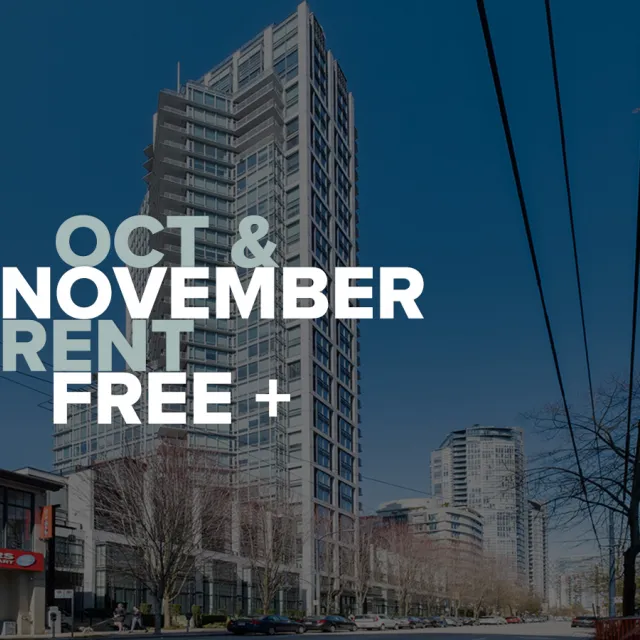 Elan in Downtown - 2 Bedroom Apartment For Rent in Vancouver 2801 - 1255 Seymour Street, Vancouver, BC, V6B 0H1